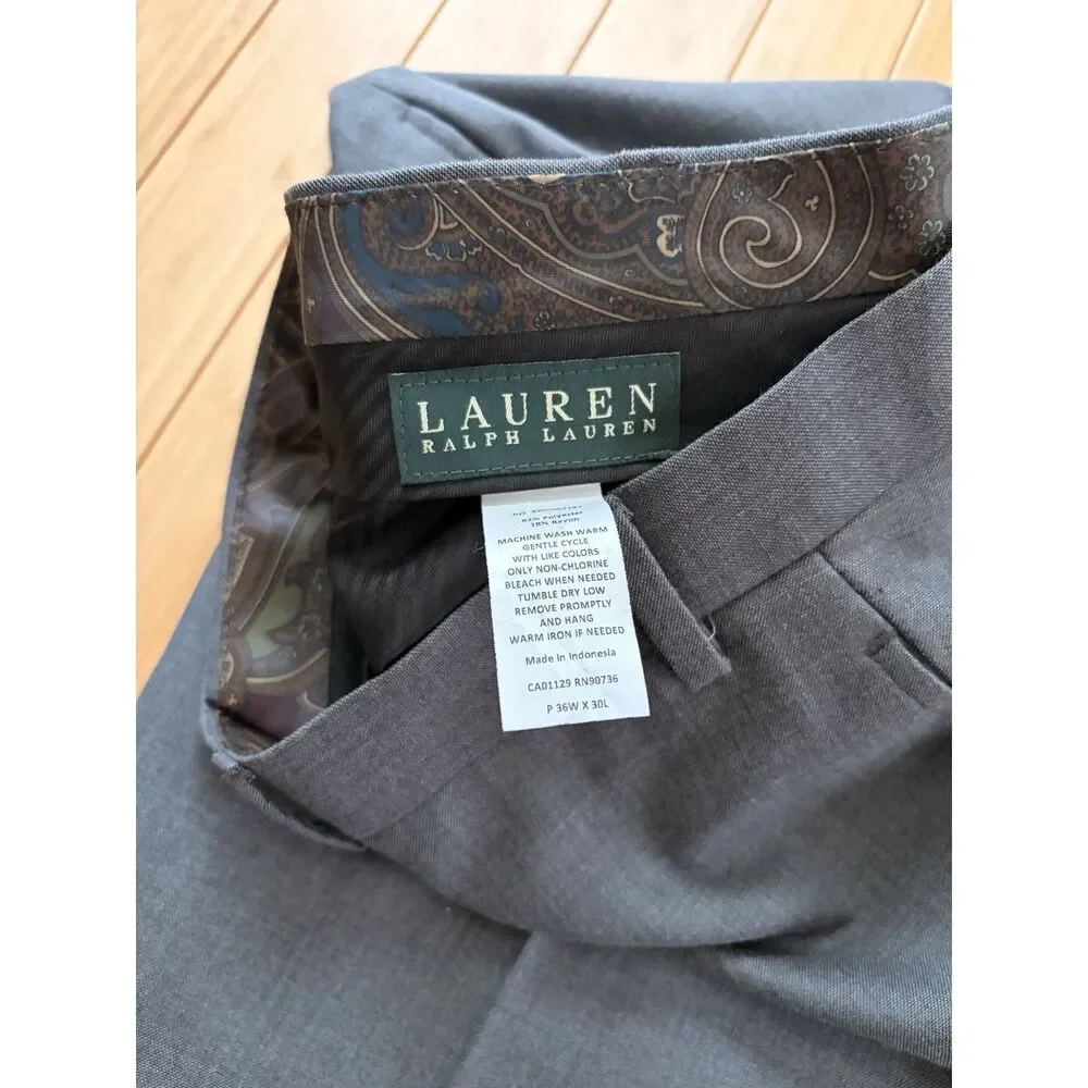 Lauren Ralph Lauren Men's Linen Suit Trouser Ultraflex size 36Wx30L